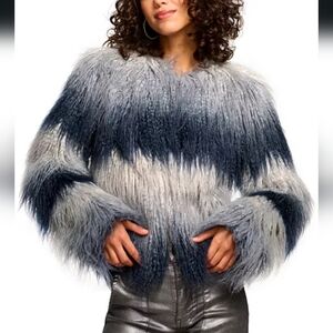 Sameul Ombre Faux Fur Coat By Ramy Brook